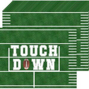50 Pack Disposable Football Paper Placemats